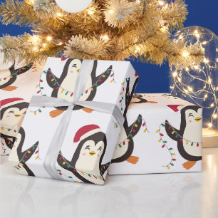 Kerstpinguïn Cadeaupapier