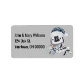 Kerstpinguïn Etiket (Voorkant)