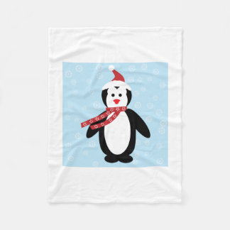 Kerstpinguïn in Snow Toddler Fleece Blanket Deken