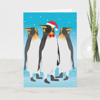 Kerstpinguïn-Kaart Feestdagen Kaart