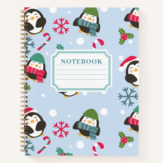 Kerstpinguïn Notitieboek (Voorkant)