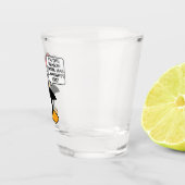 kerstpinguïn Santa Naughty List Shot Glas (Rechts)