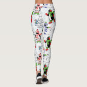 kerstpinguïn schaatsen leggings (Achterkant)