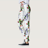 kerstpinguïn schaatsen leggings (Links)