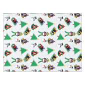 kerstpinguïn skiën tafelkleed (Voorkant (Horizontaal))