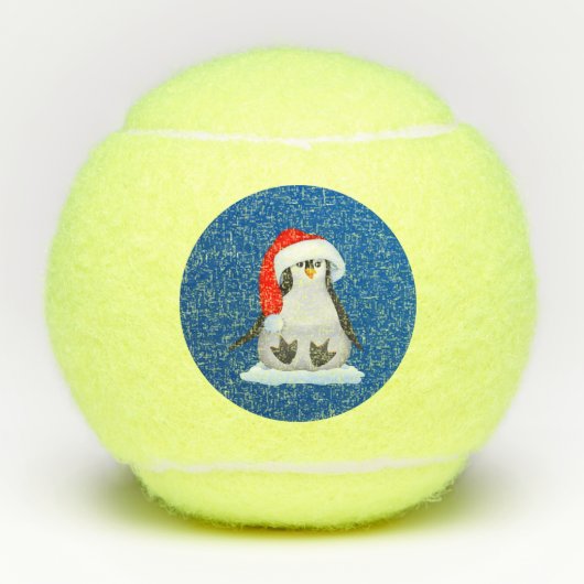 Kerstpinguïn Tennisballen (Voorkant)