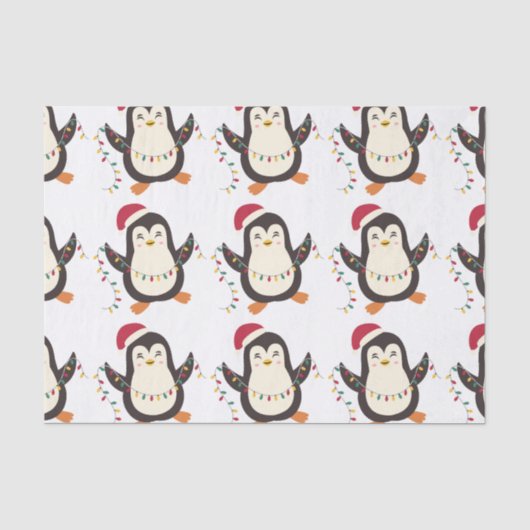 Kerstpinguïn Tissuepapier (Voorkant)