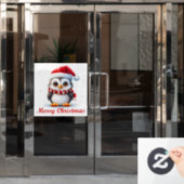 Kerstpinguïn Window Cling Raamsticker (Kantoordeur)
