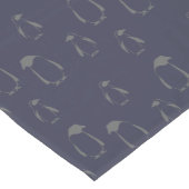 Kerstpinguïnpatroon - kerstcadeautjes korte tafelloper (Hoek)