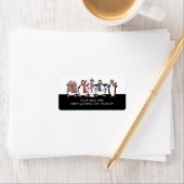 kerstpinguïns adres mailinglabels etiket (Insitu)