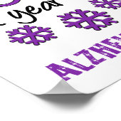 Kerstpinguïns Alzheimer Poster (Hoek)