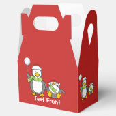 kerstpinguïns bedankdoosjes (Geopend)