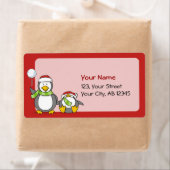 kerstpinguïns etiket (Insitu)