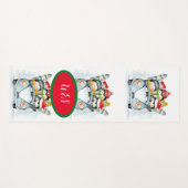 Kerstpinguïns in een auto-yogha-mat yogamat (Voorkant (horizontaal))