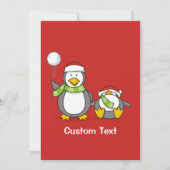 kerstpinguïns kaart (Voorkant)