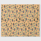 Kerstpinguïns met Pet-omslagpapier Cadeaupapier (Vlak)