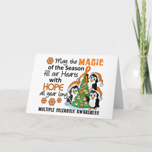 kerstpinguïns MS MS MS Feestdagen Kaart (Voorkant)