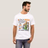 kerstpinguïns MS MS MS T-shirt (Voorkant volledig)