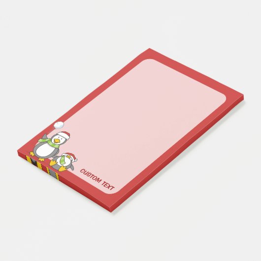 kerstpinguïns post-it® notes (Schuin)