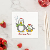 kerstpinguïns servetten (Insitu)