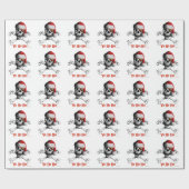 kerstpiraat cadeaupapier (Vlak)