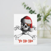 Kerstpiraat Feestdagenkaart (Staand voorkant)