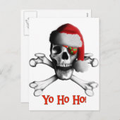 Kerstpiraat Feestdagenkaart (Voorkant / Achterkant)