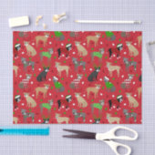 KerstPitbull-honden Tissuepapier (Craft)