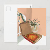 kerstpizza briefkaart (Voorkant / Achterkant)