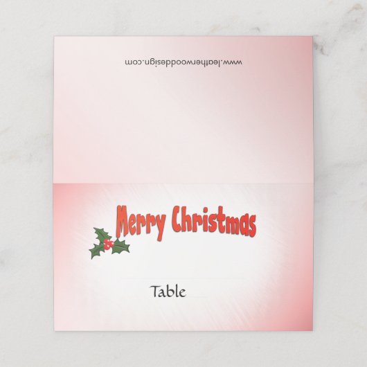 Kerstplaatskaarten (Buitenkant ongevouwen)