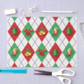 kerstplaid tartan tissue papier (Craft)