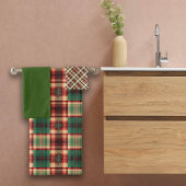 Kerstplaids Custom Naam Badhanddoeken Bad Handdoek