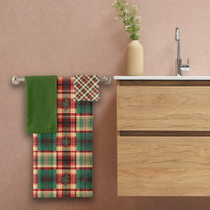 Kerstplaids Custom Naam Badhanddoeken Bad Handdoek