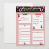 Kerstplanner PDF – Afdrukbare Vakantieplanner Kaart (Voorkant / Achterkant)