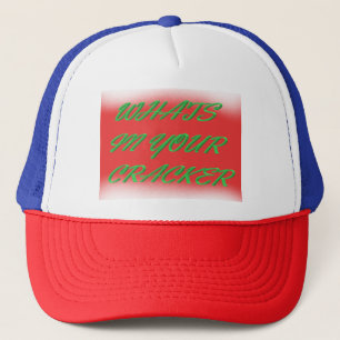 Kerstplezier rood wit en groen trucker pet