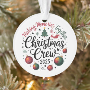 Kerstploeg 2025 Matching Familie Groep Kerstmis Ornament