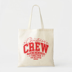 Kerstploeg Gepersonaliseerde Familienaam Tote Bag