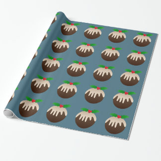 Kerstplum Pudding Cadeaupapier