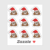 Kerstpoep emojis sticker (Vel)