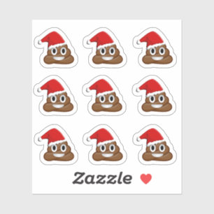Kerstpoep emojis sticker