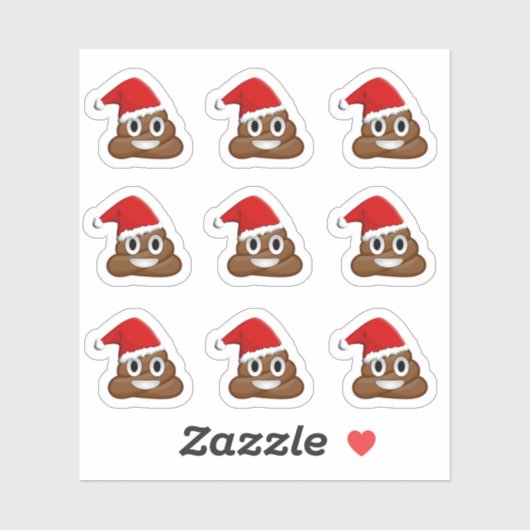 Kerstpoep emojis sticker (Vel)
