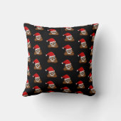 Kerstpoep Schattige Funny Pattern Kussen (Achterkant)