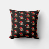 Kerstpoep Schattige Funny Pattern Kussen (Voorkant)