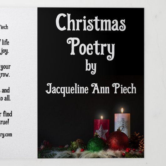 Kerstpoëzie Trifold Brochure Drieluik Programma (Cover)