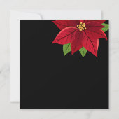 Kerstpoinsettia Bedankkaart (Achterkant)