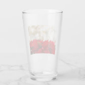 Kerstpoinsettia Glas (Achterkant)