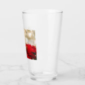 Kerstpoinsettia Glas (Links)