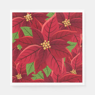 Kerstpoinsettia Servet