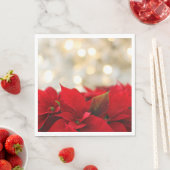 Kerstpoinsettia Servet (Insitu)