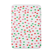 kerstpoka Dots Badmat (Voorkant Verticaal)